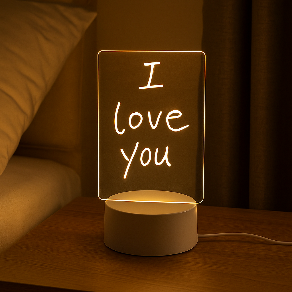 LED Acrylic Message Board Night Light