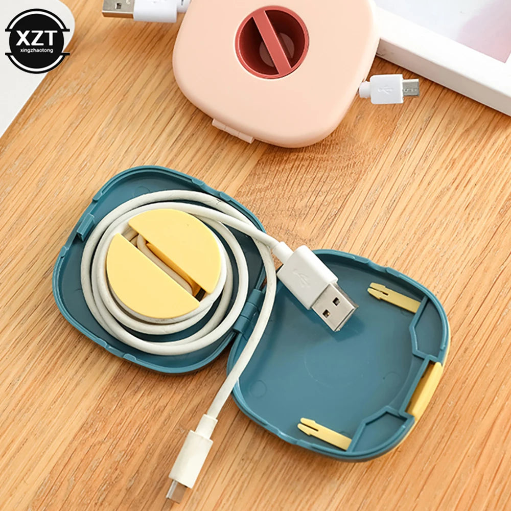 Rotating Cable Winder & Wire Organizer Box