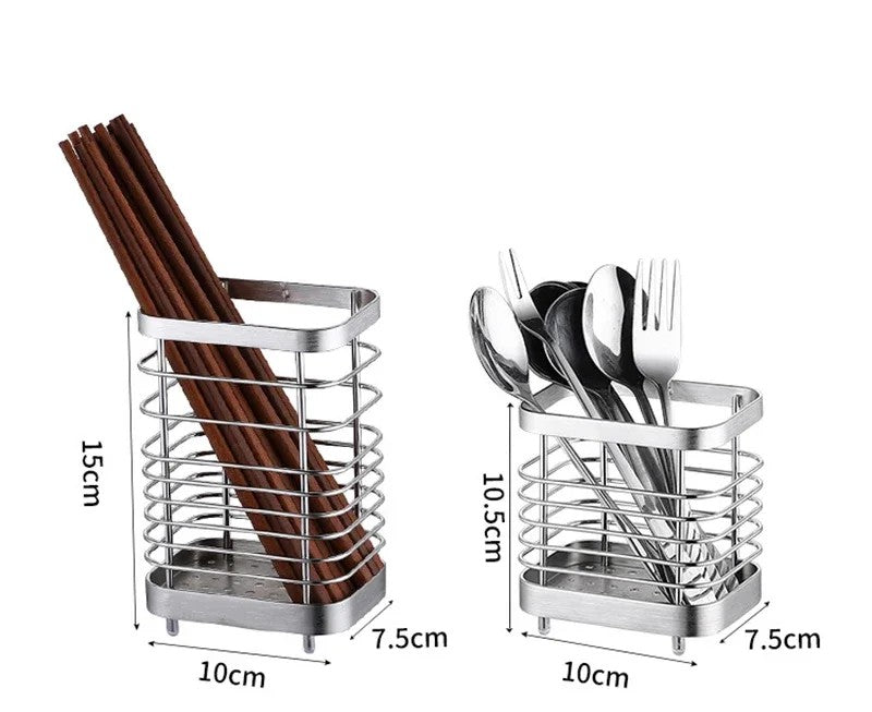 Portaposate Sospeso in Acciaio Inox con Drenaggio