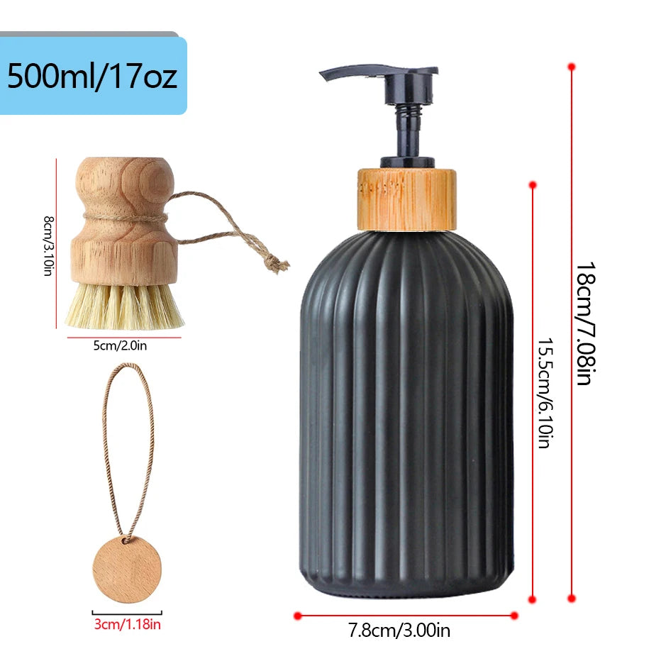 Soap Dispenser Bottle Set