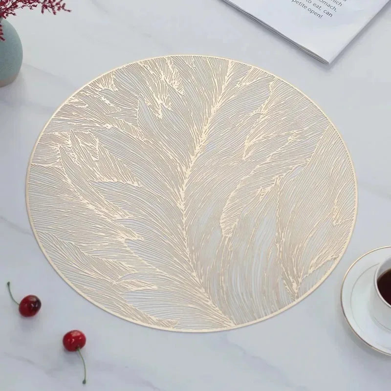 Elegant Round Heat-Resistant Table Placemat