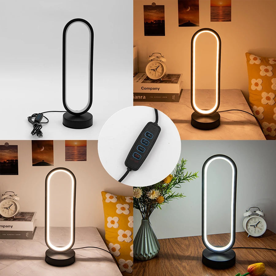 Spiral LED Night Light (3-Color Dimmable)