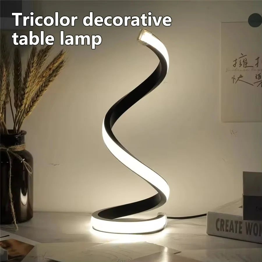 Spiral LED Night Light (3-Color Dimmable)