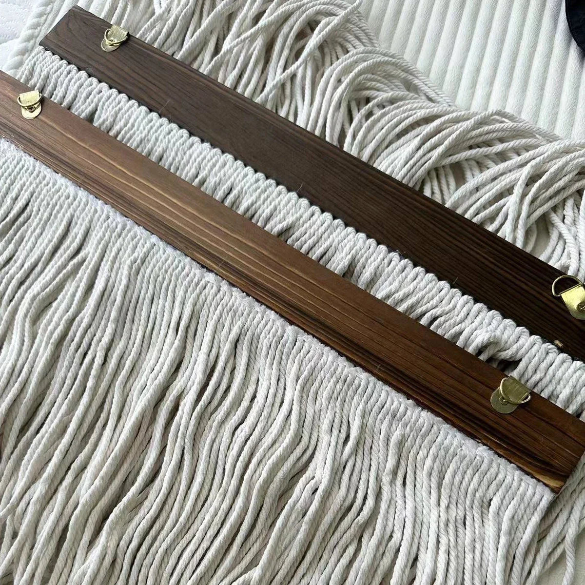 Bohemian Hand-Woven Wall Tapestry with Tassels