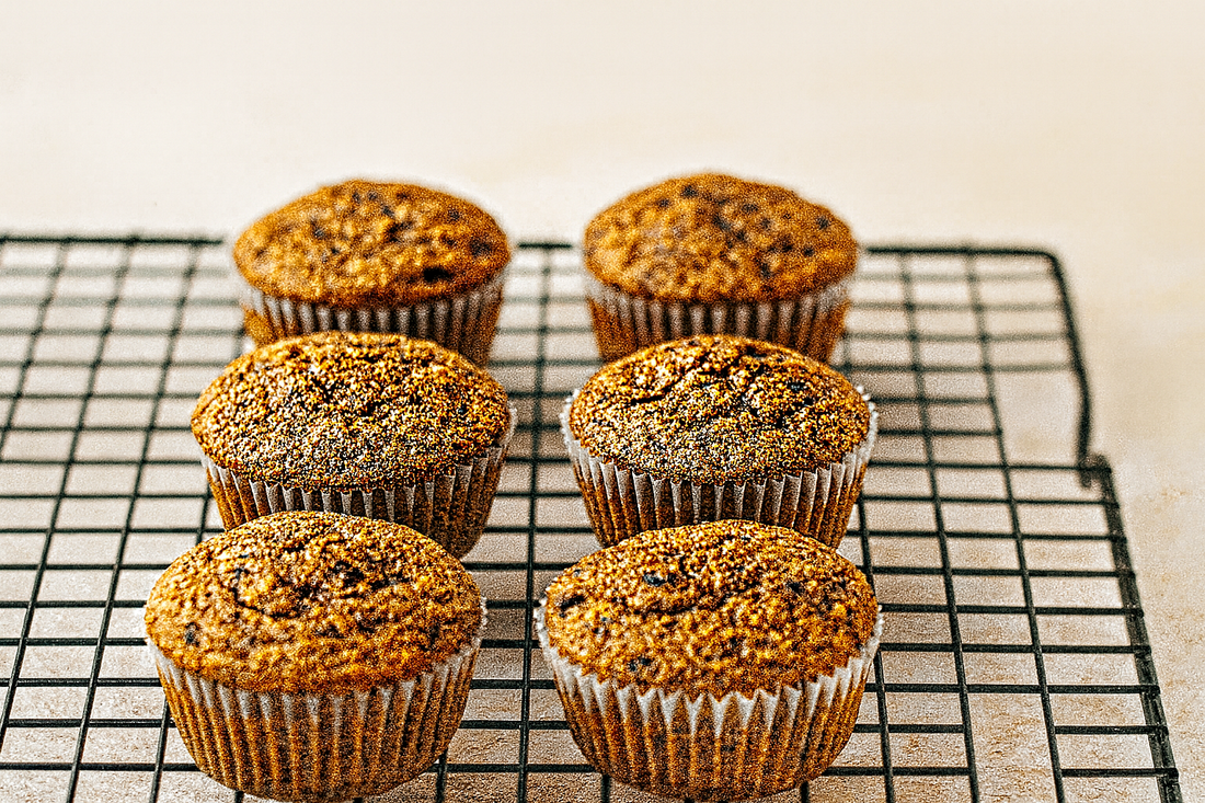 🍌🍫 Banana Cacao Cupcakes (Gluten-Free Option)