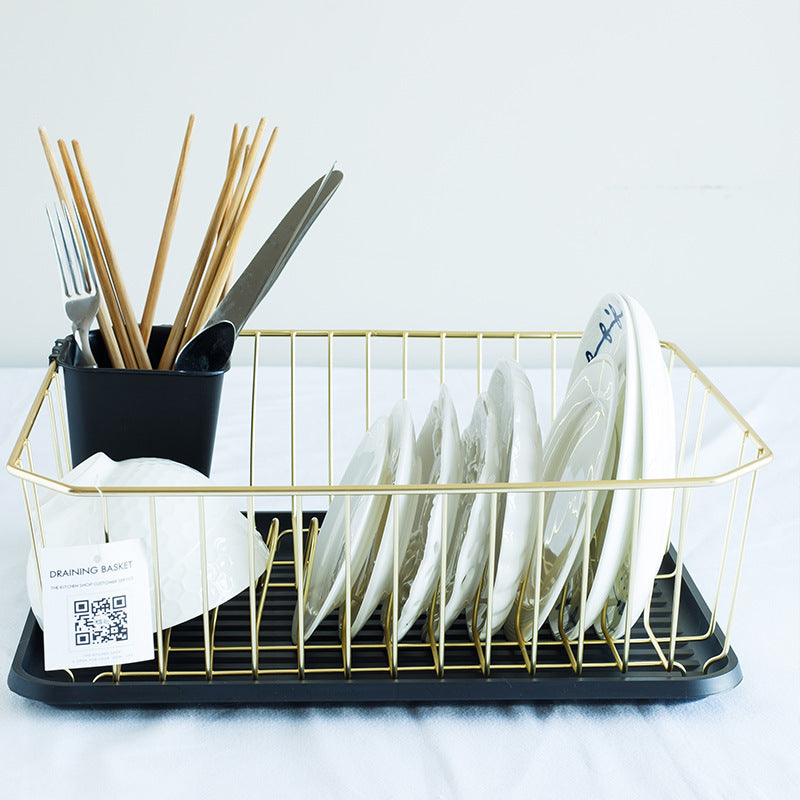 North Rail Dish Rack – Durable Wrought Iron Drain Rack