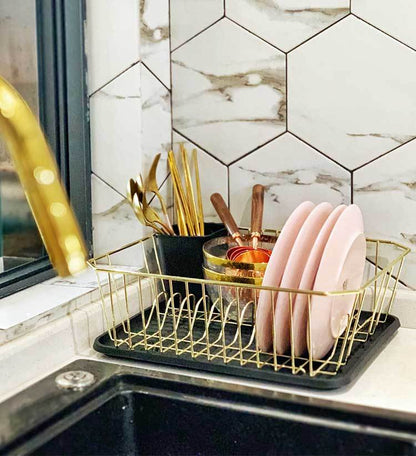 North Rail Dish Rack – Durable Wrought Iron Drain Rack