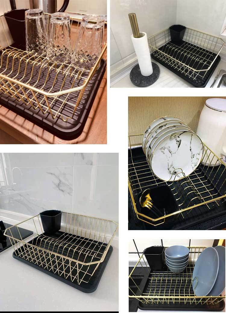 North Rail Dish Rack – Durable Wrought Iron Drain Rack