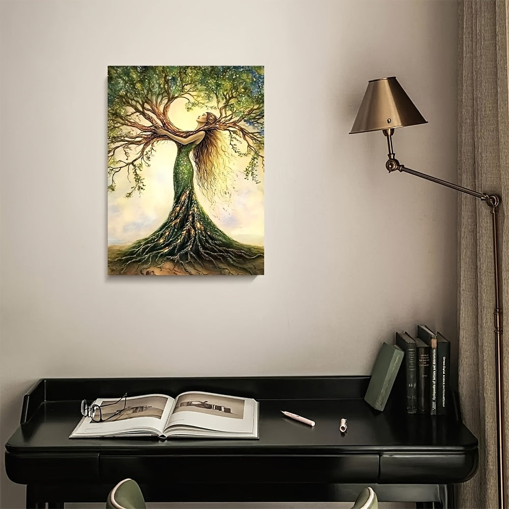 Tree of Life Wooden Framed Canvas