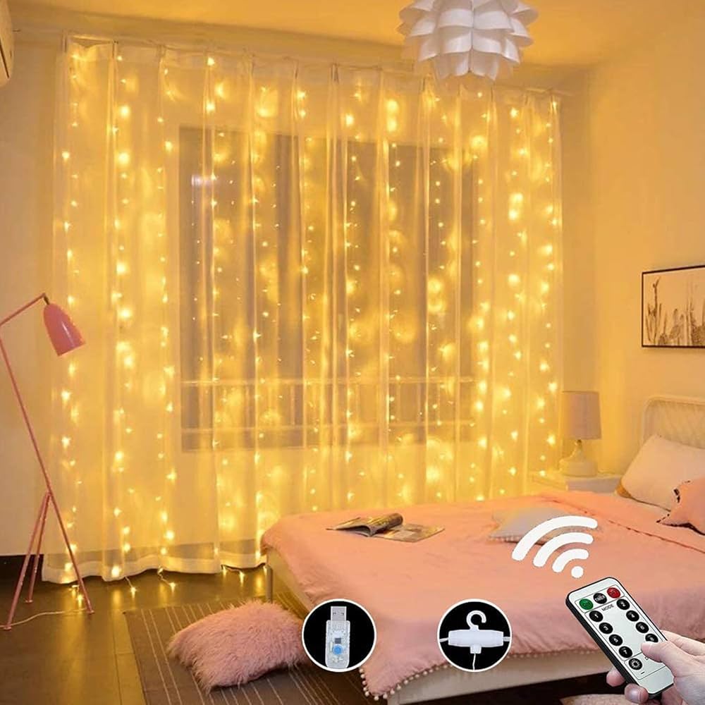 LED Curtain Fairy Lights with Remote Control — Transform Any Space Into Magic