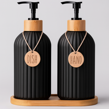 Soap Dispenser Bottle Set