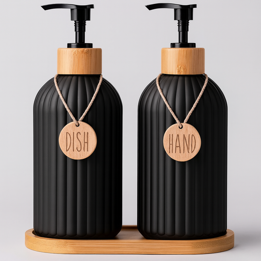 Soap Dispenser Bottle Set