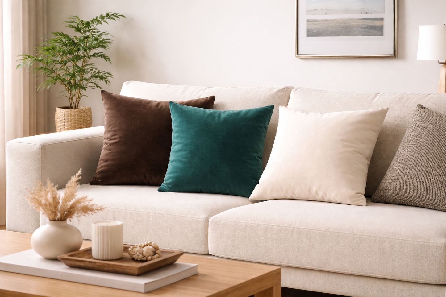 Velvet Decorative Throw Pillow Cover – Soft & Elegant Accent Cushion