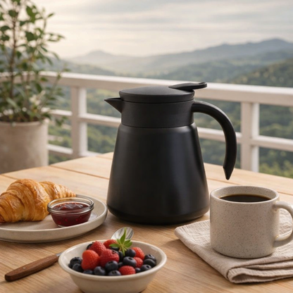 Minimal Thermal Coffee Carafe – 600ml | Elegant Heat Retention