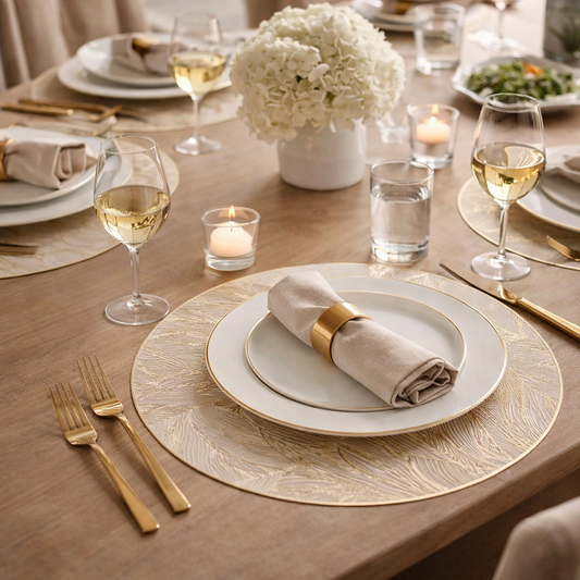 Elegant Round Heat-Resistant Table Placemat