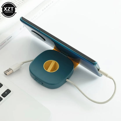 Rotating Cable Winder & Wire Organizer Box