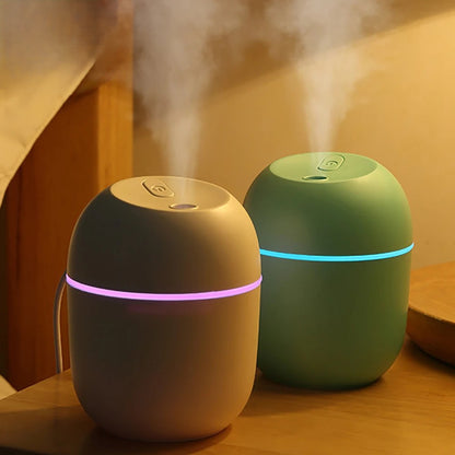 Mini Aroma Oil Diffuser with LED Night Light – USB Ultrasonic Humidifier