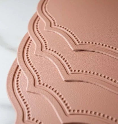 Luxury Nordic Faux Leather Placemats