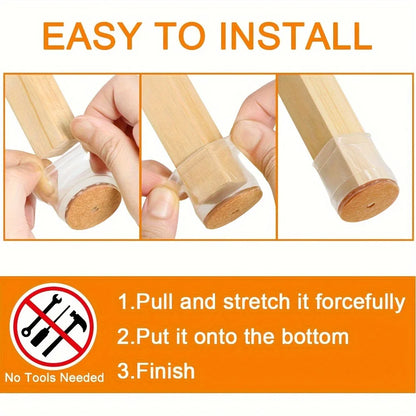 Silicone Chair Leg Protectors (24 pcs)