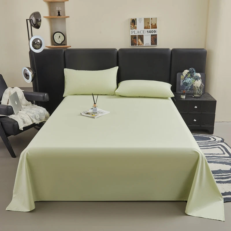 Wostar Summer 3-Piece Pure Cotton Flat Sheet Set