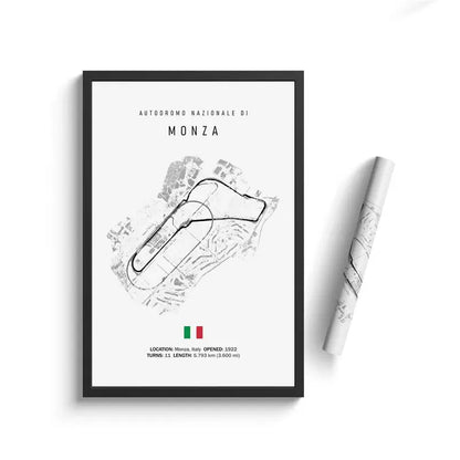 Vintage F1 Circuit Canvas Print