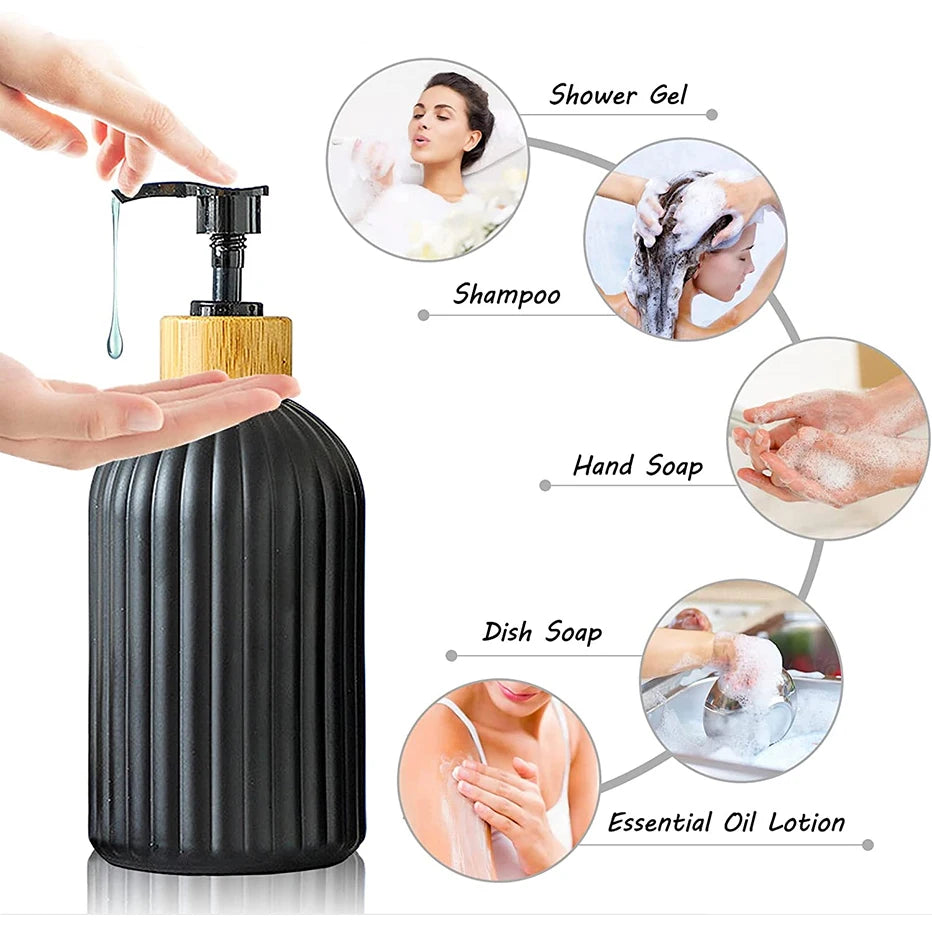Soap Dispenser Bottle Set