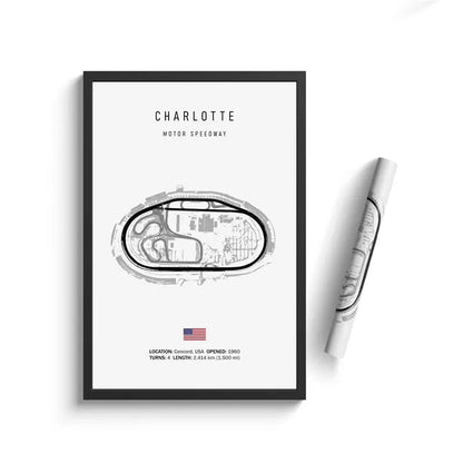 Vintage F1 Circuit Canvas Print