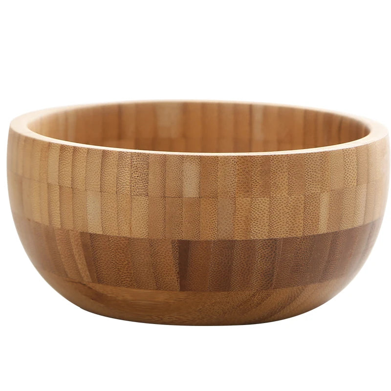 Japanese-Style Large Natural Bamboo Salad & Fruit Bowl