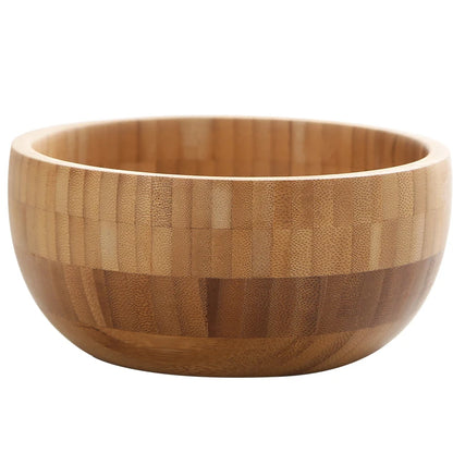 Japanese-Style Large Natural Bamboo Salad & Fruit Bowl