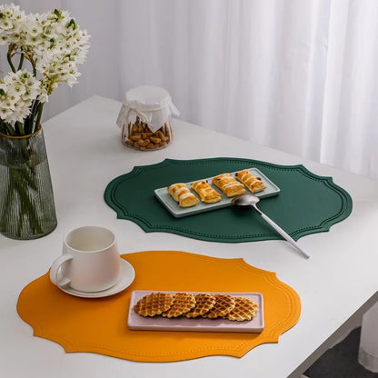 Luxury Nordic Faux Leather Placemats