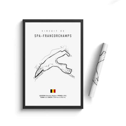Vintage F1 Circuit Canvas Print