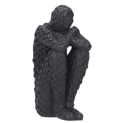 Abstract Resin Thinker Figurine – Modern Home & Office Decor