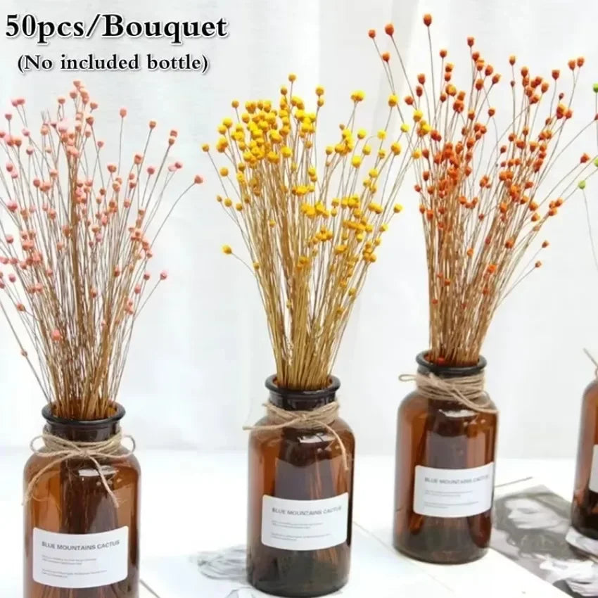 50 Mini Natural Dried Flower Bouquets