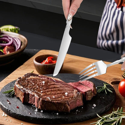 Classic Silver 24-Piece Stainless Steel Cutlery Set