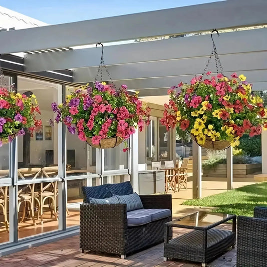 40 cm Imitation Rattan Hanging Basket