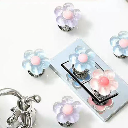 Creative Flower-Shaped Toilet Flush Button