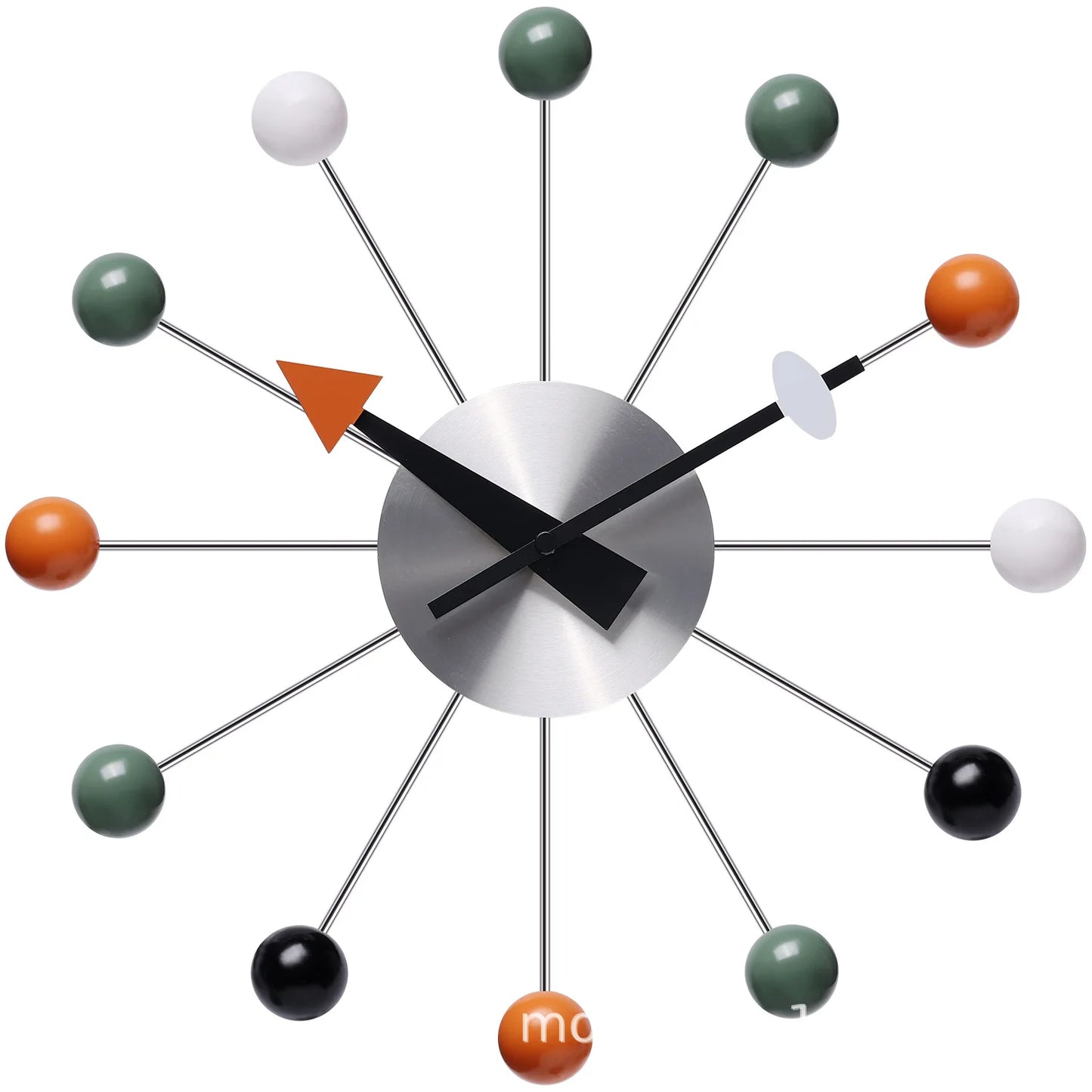 13-Inch Silent Pop-Color Modern Wall Clock