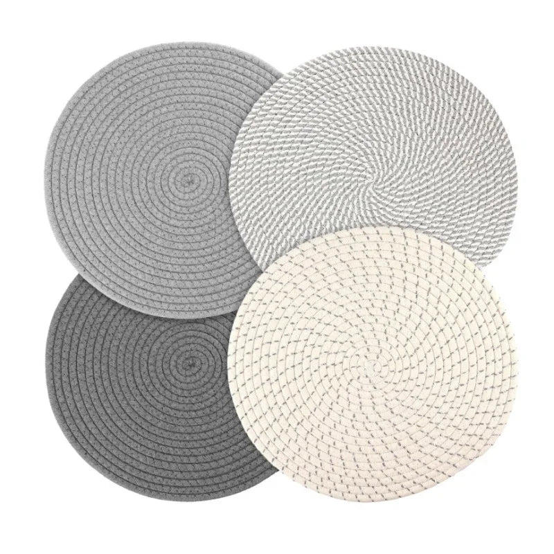 Woven Heat-Resistant Trivet Set (4 pcs)
