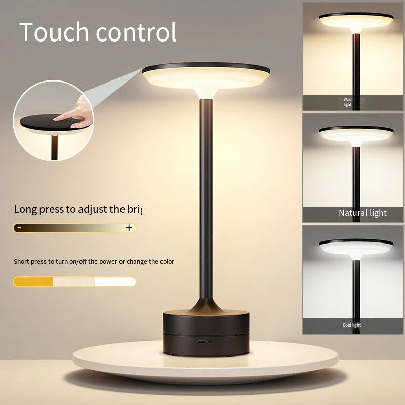 Wireless LED Table Lamp with Touch Sensor