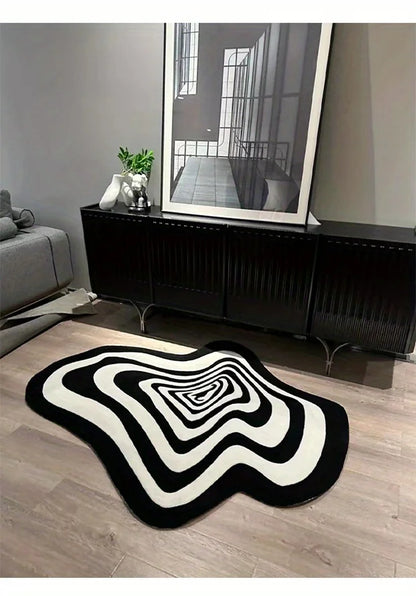 Modern Abstract Wave Rug – Bold, Artistic & Ultra-Soft