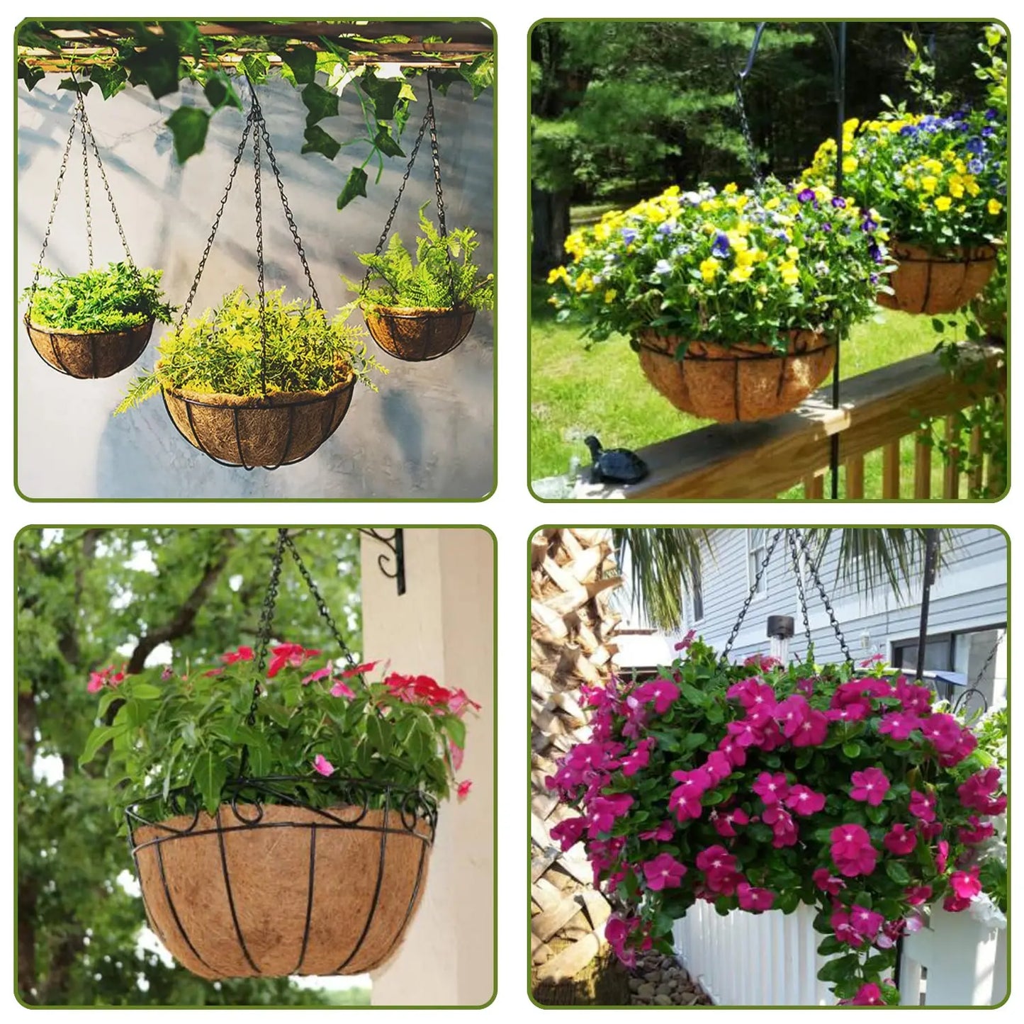 40 cm Imitation Rattan Hanging Basket