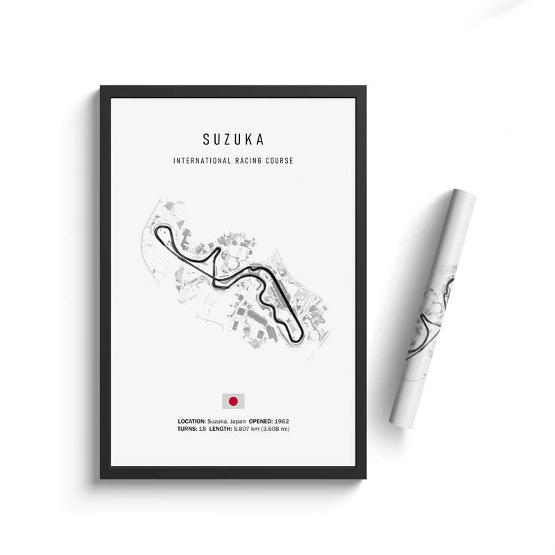Vintage F1 Circuit Canvas Print