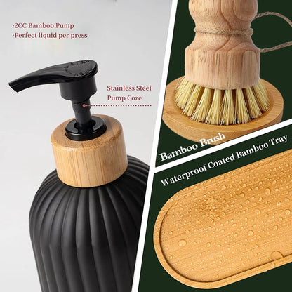 Soap Dispenser Bottle Set