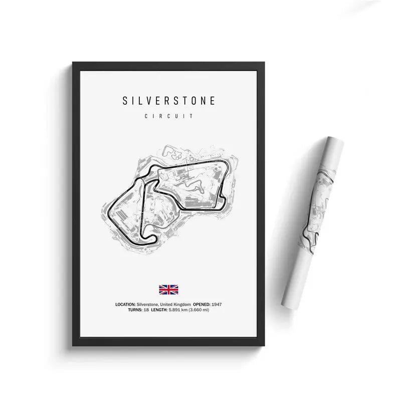 Vintage F1 Circuit Canvas Print