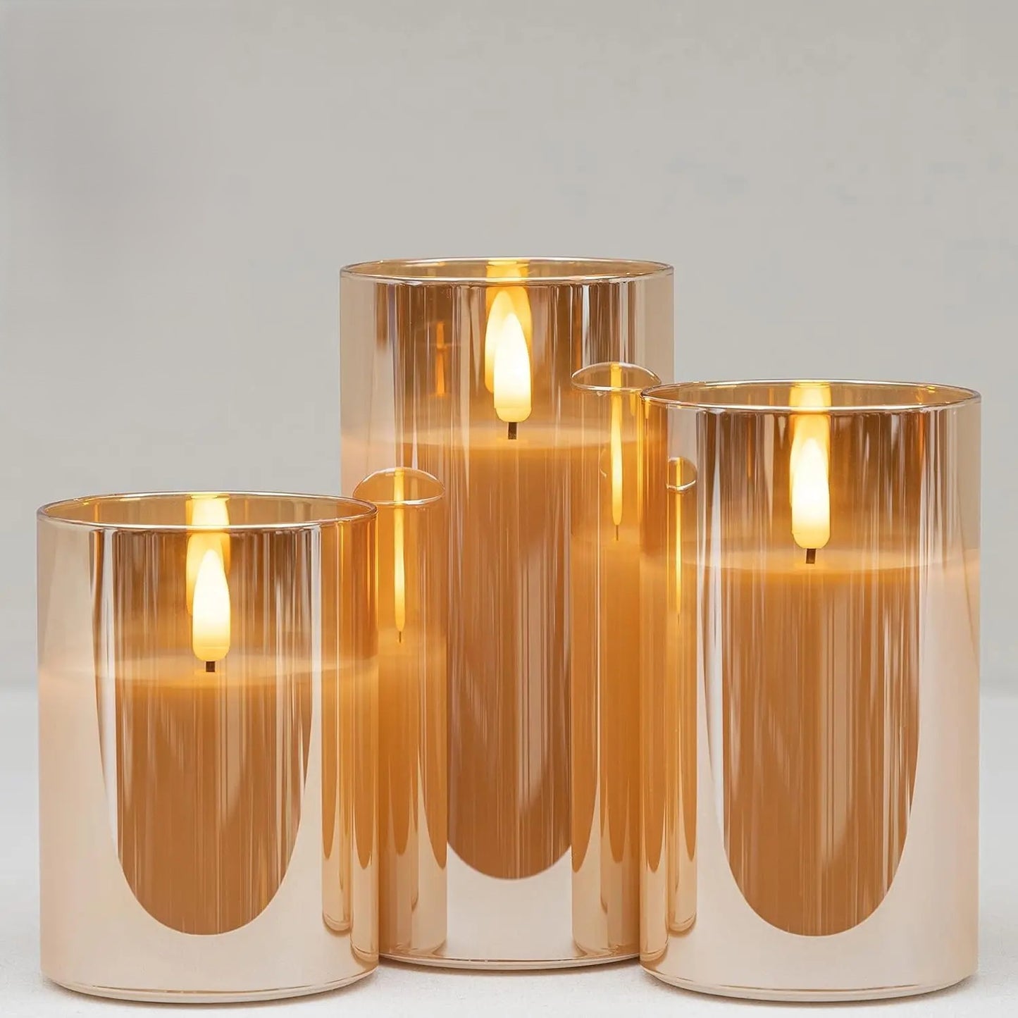 Battery-Operated LED Flameless Candles with Remote – Real Wax, Flickering Flame & Timer
