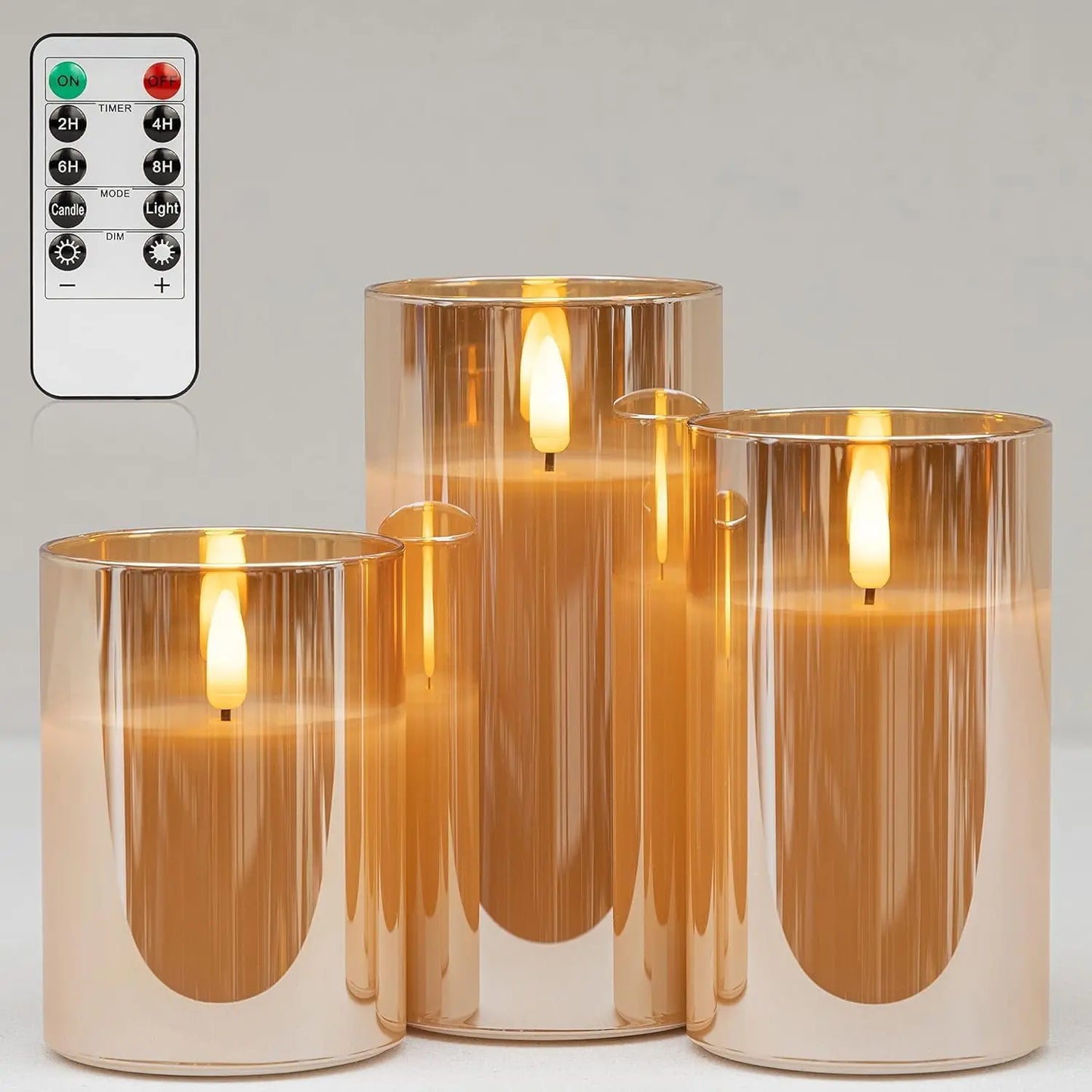 Flameless LED Wax Candles with Remote & Timer