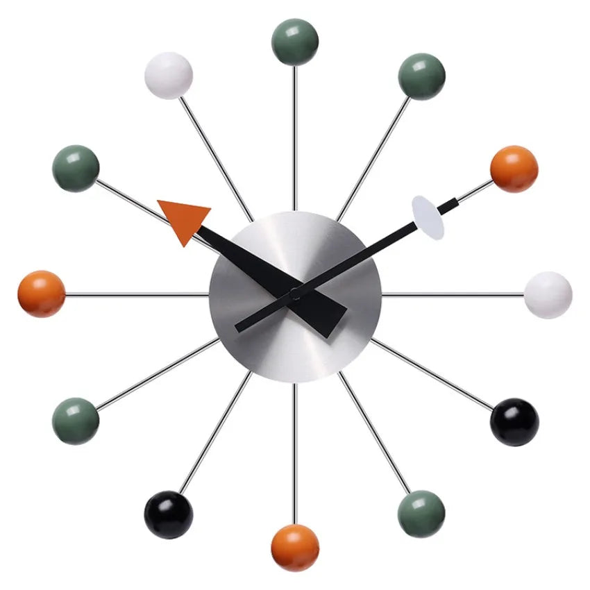 13-Inch Silent Pop-Color Modern Wall Clock