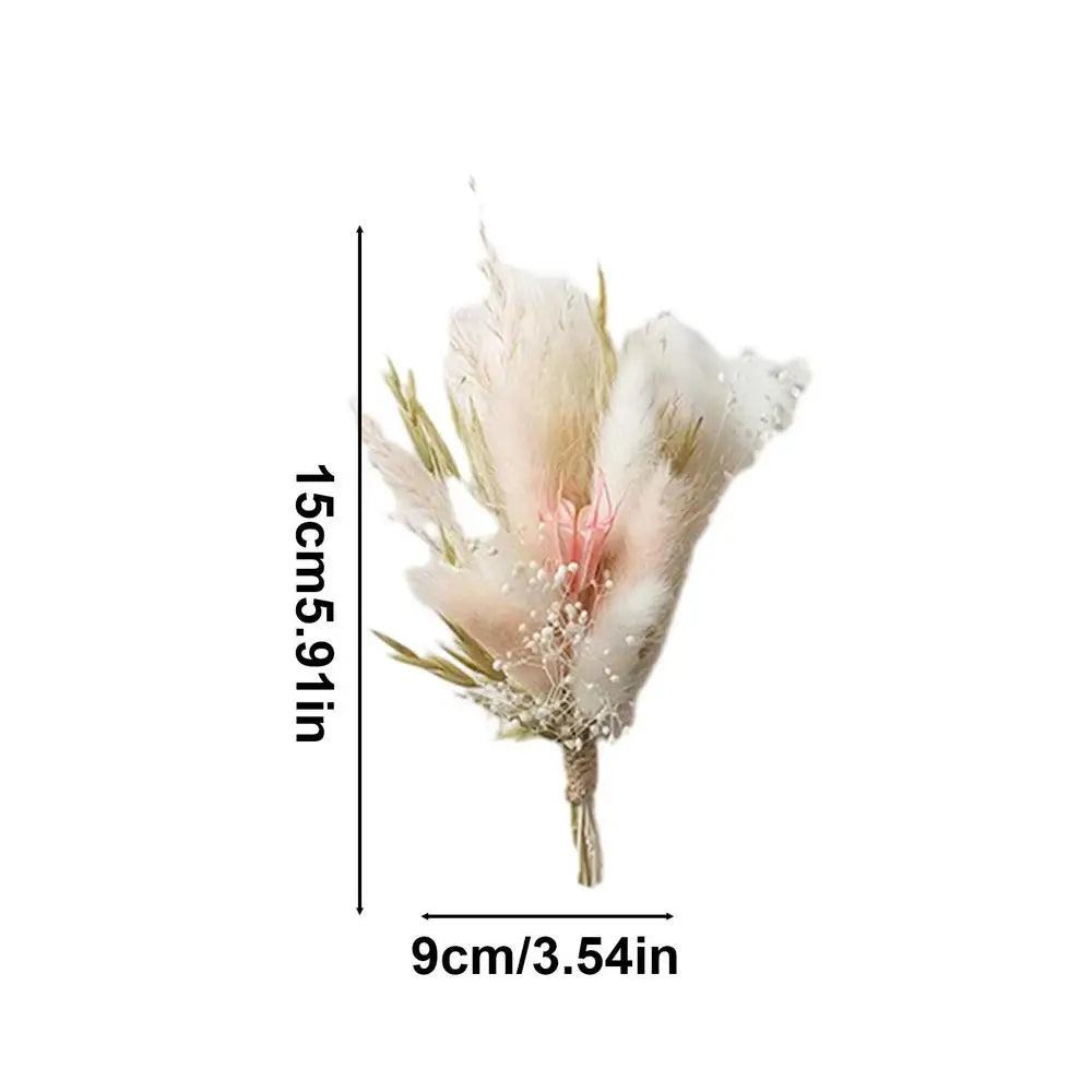 6-Piece Mini Natural Dried Flower Bouquets