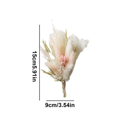 6-Piece Mini Natural Dried Flower Bouquets