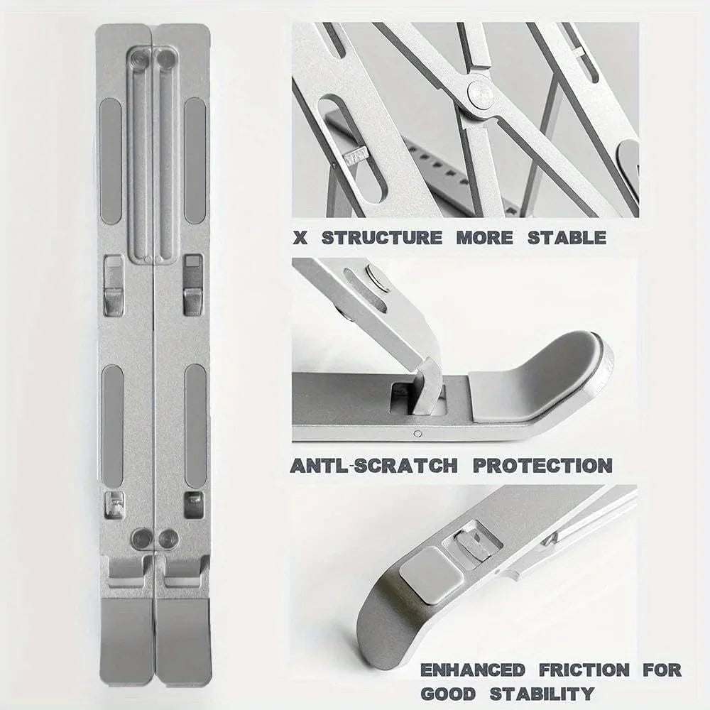 6-Level Adjustable Aluminum Laptop Stand